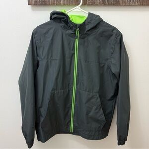 DSG Jacket X Large Black Hooded Teens/youth lime green